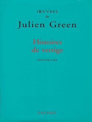 cover image of Histoires de vertige